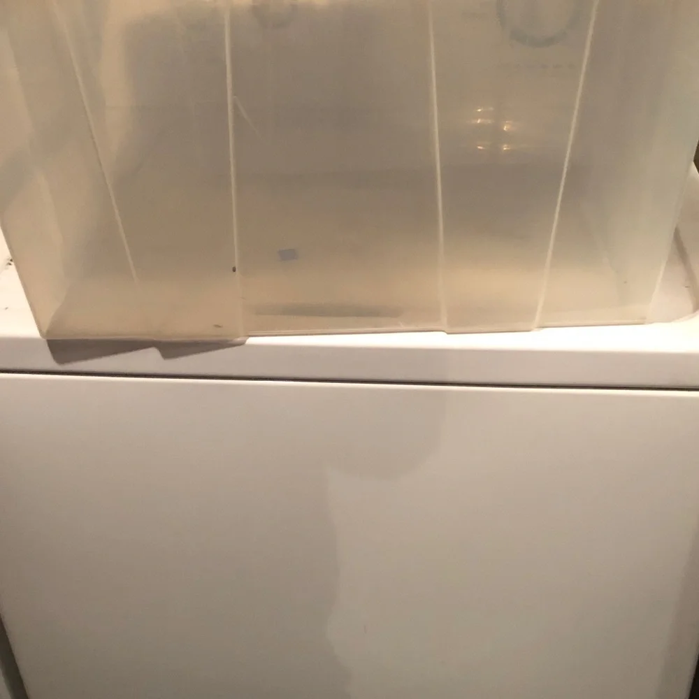 Clear storage bins